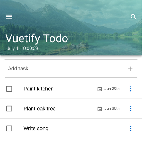 Vuetify Todo App